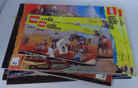 Lego The Lone Ranger Manuals 79108,79106,79111,79109,79107, and 79110