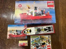 LEGO Set 4020 Fire Fighter Boat 100% Complete ALL PIECES Vintage 1987 