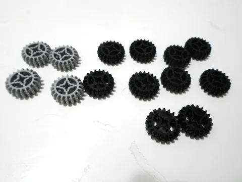 LEGO LOT 14 LIGHT BLUISH  GRAY AND BLACK  TECHNIC GEAR 20 TOOTH GEAR #32269