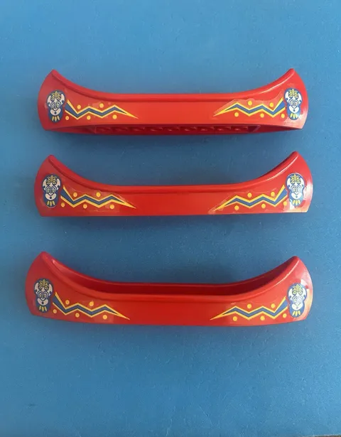 Lego Pirates Islanders Pattern Canoe Boat x3 w Stickers 1788 6256 6264 6278 6292