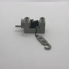 LEGO Light Gray String Reel Winch 2 x 4 x 2 with black string 73037c00