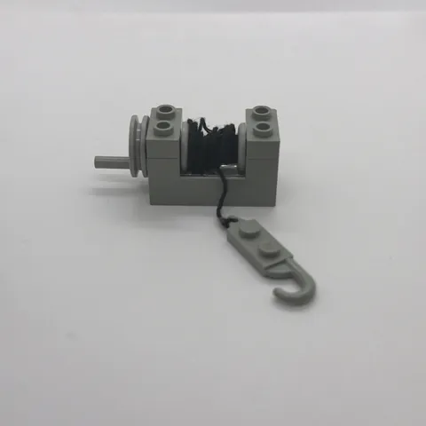LEGO Light Gray String Reel Winch 2 x 4 x 2 with black string 73037c00
