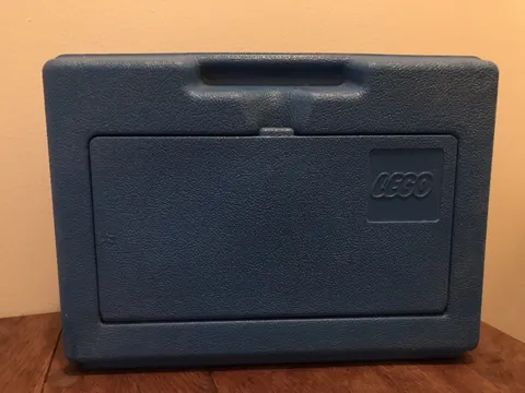 Vintage 1983 Blue LEGO Plastic Storage Box Bin Container Carrying Case 13"x9"x3"