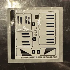 Lego 75276 Stormtrooper Helmet Sticker Sheet Unused