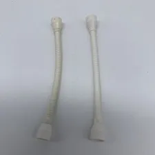 LEGO WHITE HOSE FLEXIBLE 8.5L TABBED WHITE ENDS 73590c02a REPLACEMENT 7783 6211