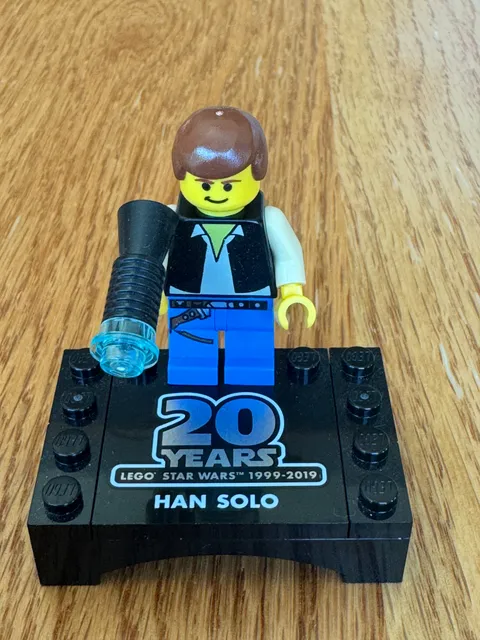 Lego Star Wars Minifigure - Han Solo 20th Anniversary with stand sw1032 / 75262