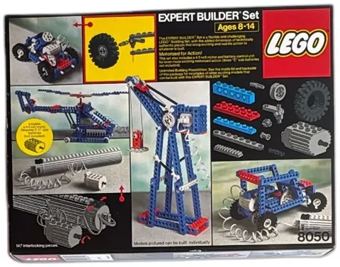 LEGO 8050 Expert Builder Set 1984 Technic Motorized Vintage Complete Box