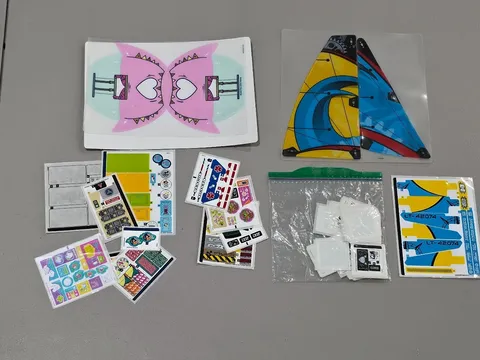 Lego Sticker Sheets / Plastic Sheets - 152 total - NEW 42074 41392 and more
