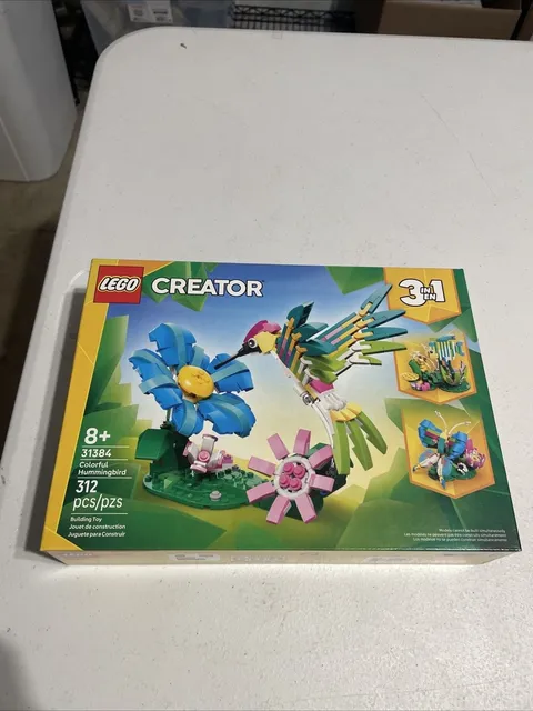 LEGO 31384 Creator 3 in1 Wild Animals: Colorful Hummingbird Building Toy