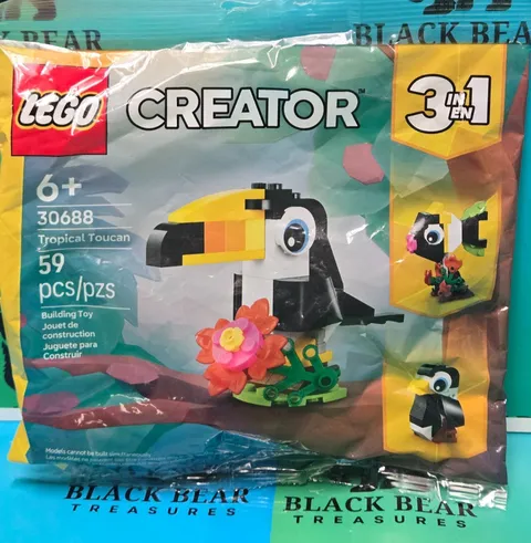 LEGO CREATOR: 3 in 1 Tropical Toucan Set 30688 Polybag New Sealed