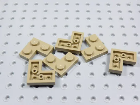 LEGO Lot of 6 Dark Tan 2x2 Corner Plates BN