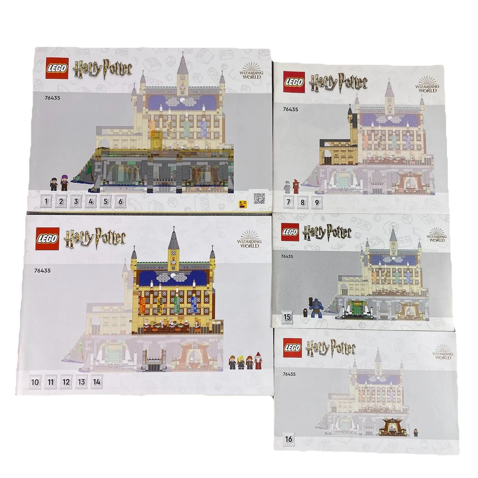 LEGO 76435 Harry Potter Great Hall Instruction Manuals Only 5 MANUALS ONLY