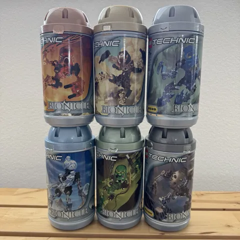 Bionicle Toa Mata Set of 6: 8531 - 8536 w/Canisters No Manual. Complete