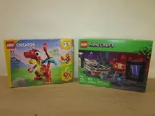LEGO Bundle Creator Red Dragon 31145 & Minecraft 21584 *New Sealed*