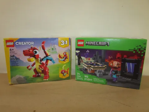 LEGO Bundle Creator Red Dragon 31145 & Minecraft 21584 *New Sealed*