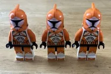 LEGO Star Wars Lot of 3 Bomb Squad Clone Trooper Minifigures sw0299 7913 RARE