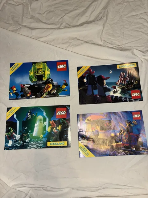 (4) 1990 Lego System Catalogs - Lego Club Vintage