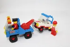 Lego 6679 - Exxon Tow Truck - w/Instructions & Checklist of Parts - Extra figure