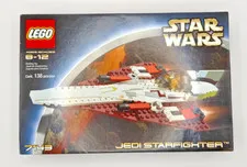 NEW SEALED Lego Star Wars Jedi Starfighter 7143 - Vintage 2002 RARE