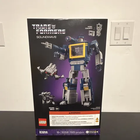LEGO Transformers Soundwave 10358 1505 pcs Sound Brick Set 18+