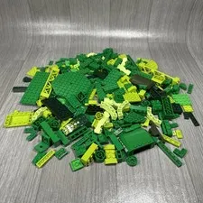 Lego Bulk Lot of Assorted Green Blocks Parts Arch Bricks Plates Special Pieces