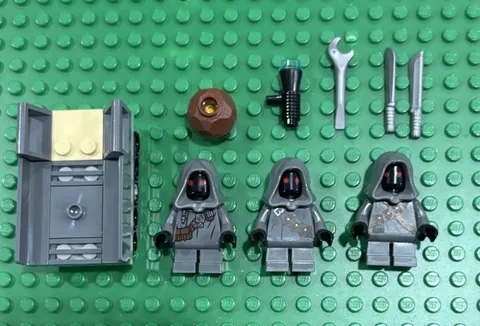 LEGO Star Wars Offworld Sandcrawler and Mudhorn 75453 Jawa x3 only unique print