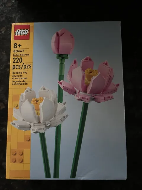 LEGO Lotus Flowers 40647 Botanical Collection Complete Set 220 pcs Ages 8+