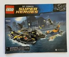 LEGO 76034 DC Comics Batboat Harbor Pursuit Batman Deathstroke. NO box.