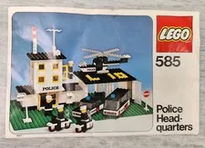 Vintage 1975 LEGO 585 Police Headquarters Instruction Assembly Manual Only!!