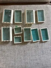Lego White Framed Windows And Doors. Lot Of 10. Light Blue