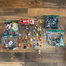 Huge Lot Lego Star Wars Harry Potter Minifigures Santa Police Tires Accessories