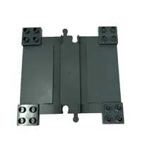 Lego  Duplo, Train Track with Ramps for Car Crossing  6391  Dark Blue Gray