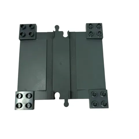Lego  Duplo, Train Track with Ramps for Car Crossing  6391  Dark Blue Gray