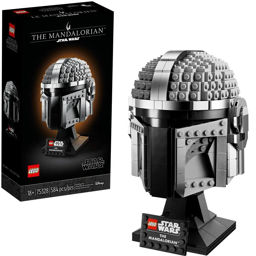 New LEGO 75328 Disney Star Wars The Mandalorian Helmet 584 pieces 