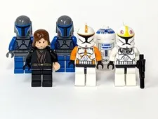 LEGO Star Wars Lot 6 Minifigures Commander Cody sw0196 Anakin R2-D2 Death Watch