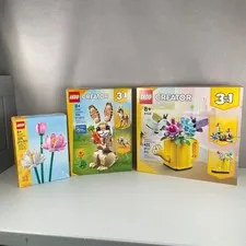 LEGO Set of 3 | 40647 Lotus 31162 Bunny 31149 Watering Can - New & Unopened