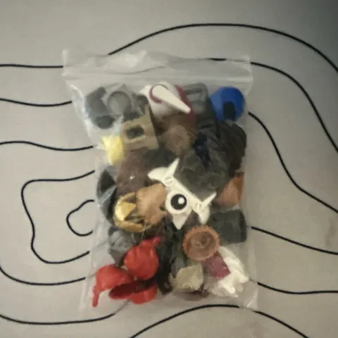 LEGO Minifigure Hair & Headgear Mixed Bulk Lot Multicolor Polybag