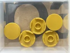 LEGO Parts - Pearl Gold Tile, Round 2 x 2 - No 14769 - QTY 5