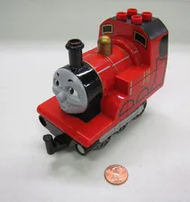 Rare LEGO Duplo THOMAS & FRIENDS JAMES RED ENGINE Replacement 4 Pieces Vintage