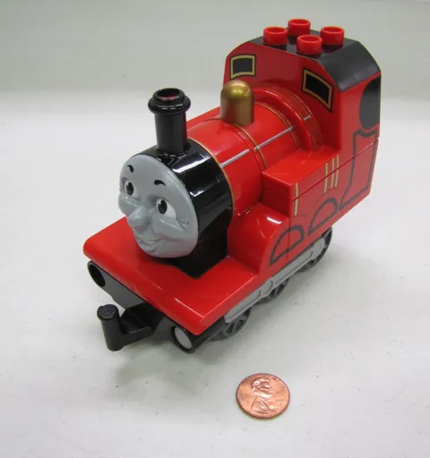 Rare LEGO Duplo THOMAS & FRIENDS JAMES RED ENGINE Replacement 4 Pieces Vintage