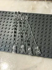 LEGO Clear Transparent Long Bar/Rod Pieces Lot of 4