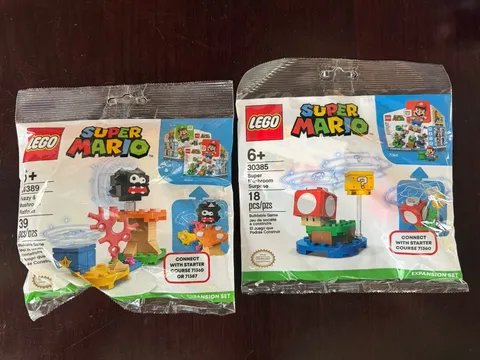Lot Of LEGO 30389 And 30385 Super Mario - NEW & SEALED - RETIRED