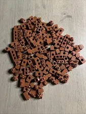 LEGO Reddish Brown 125x Modified Technic Brick Bulk Lot MOC Harry Potter SW