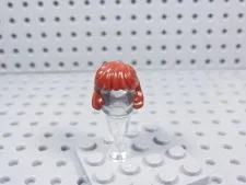 LEGO Female Girl Dark Red Hair Combed Behind Ear Minifig AZ