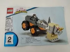 Lego Marvel Spidey Rhino Truck 10782 Instructional Manual Only Booklet #2