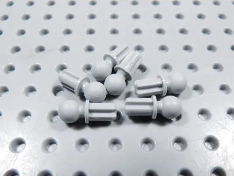 LEGO Lot of 6 Light Bluish Gray 1L Technic Axle w/ Towball BC