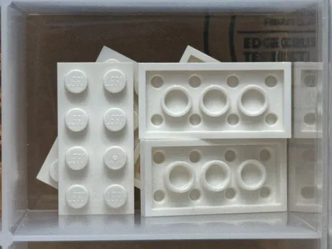 LEGO Parts - White Plate 2 x 4 - No 3020 - QTY 5