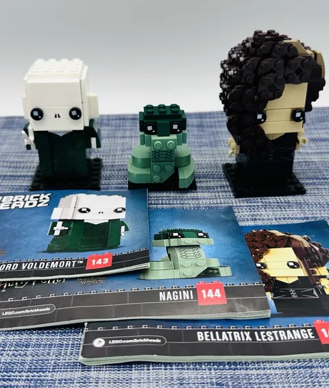 LEGO BrickHeadz Harry Potter 40496 Voldemort Nagini Bellatrix Complete Set