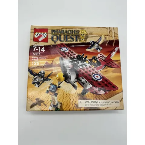 LEGO Pharaohs Quest Flying Mummy Attack 7307 Jake Raines Biplane Set New Sealed