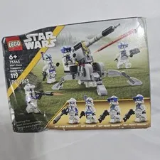 LEGO Star Wars 75345 501st Clone Troopers Battle Pack Sealed Damaged Box